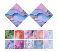 CVUTOVO Feuilles de Papier Décoratif Facile à Transporter Stocker Marbré Doré Lot de 24 Papier Artistique Double Face pour Scrapbooking pour Projets Vintage de Scrapbooking