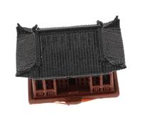 CVUTOVO Figurine De Miniature en Résine Décor De Micro Paysage Asiatique Modèle De Chinoise Décoration De Jardin Zen pour Aquarium Et Bureau 6x4.5x4.1cm