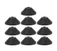CVUTOVO Fixation Abattant Wc étanches 10pcs Rondelles Coniques en Caoutchouc Heavy Duty Kit de Remplacement pour Noir Joint D'étanchéité de Toilette