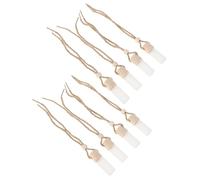 CVUTOVO Flacons de Parfum Accessoire Polyvalent 5ml en Verre 8pcs pour Voiture Diffuseur Suspendu D'huiles Essentielles Compact et Élégant pour Aromathérapie Automobile
