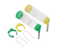 CVUTOVO Fontaine à Eau Suspendue pour et Chinchillas 250 ML Lot de 2 Distributeur Solide et Pratique Bouteille d'eau pour Cochons d'Inde Fournitures pour Animaux de Compagnie