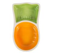 CVUTOVO Gamelle Céramique de Carotte pour Hamster et Cobaye, Bol d'eau Compact et Lisse, Adapté Petits Rongeurs, Bol d'eau pour Rat, Mangeoire Sûre et Solide, 1 Pièce