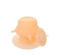 CVUTOVO Gamelle pour Petits Animaux en Silicone avec Tétine D’Allaitement Multiple, Distributeur de Lait pour Chiots et Chatons, Bol de Nourrissage Polyvalent Couleur Chair, Station