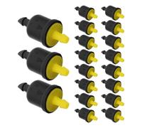 CVUTOVO Goutteur à Compensation de Pression 8 GPH 50 Pcs en Plastique | Raccord Cannelé 4/7, Canaux Anticlog, Inline Dripper pour Massifs Fleuris et Potagers