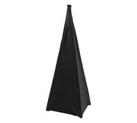 CVUTOVO Housse de Support D'enceinte Noire Double Face en Polyester, Pliable et Ajustable, Protection Réutilisable pour Trépied D'enceinte, Accessoire de Scène pour Concerts et Spectacles