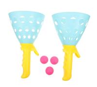 CVUTOVO Jeu Interactif de et Attraper pour Deux Joueurs Parent-garçon Fille Set Balle Mousse Adapté Intérieur Extérieur Activité Sportive Ludique Couleur Aléatoire Couleur Aléatoire