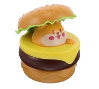 CVUTOVO Jouets de Voiture Hamburger Voiture de Voitures pour Tout-Petits Voiture de poussée Voiture à inertie Animale de Dessin animé à Tirer Plastique Kaki