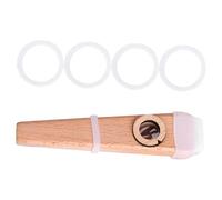CVUTOVO Kazoo Bois Portable pour Débutants Instrument Musical Accompagnement Compatible Guitare et Ukulélé Facile à Apprendre Transporter