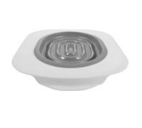 CVUTOVO Kit D’Apprentissage Propreté pour Chats, Système Réutilisable avec Base Grise et 1 Bac Intérieur, pour Entraînement Toilette Chat en Intérieur, Dresseur de Propreté pour Animaux