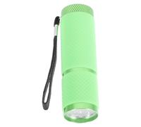CVUTOVO Lampe de Détection LED Violette Compacte en Alliage D'aluminium et Caoutchouc avec Fonction Détecteur d'argent, Alimentée par 3 x AAA, Adaptée aux Petites Entreprises et Nail Art