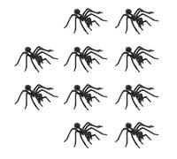 CVUTOVO Lot de 10 Fausses Fourmis Noires Réalistes en Plastique Accessoires de Décoration et Farces Halloween Jouets de Blague Effrayants pour Fêtes et Événements
