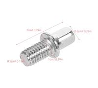 CVUTOVO Lot de 10 Vis M6x10 Mm en Fer Argenté pour Batterie, Accessoires de Fixation de Pédale de Caisse Claire, Clé de Batterie à Haute Tension, Vis de Tambour Compatibles pour