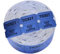 CVUTOVO Lot de 1000 Billets de Tombola Rouges en Rouleau, Papier Épais Résistant, Perforés pour Déchirure Facile, Billets Universels pour Événements, Fêtes, Tirages au Sort et Loteries