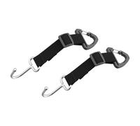 CVUTOVO Lot de 2 Crochets D'appui-tête Automobile en Acier Inoxydable et Nylon, Crochet Caché pour Siège Auto, Support Portefeuille Polyvalent, pour Organiser Paquet, Manteaux et Clés