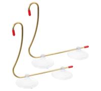 CVUTOVO Lot De 2 Crochets pour Mangeoires À Carillons Et Pots De Fleurs - Support De Suspension Robuste pour Nichoirs, Pots Et Jardinières À Ventouses, Idéal pour Et Autres