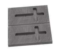 CVUTOVO Lot De 2 Moules De Moulage pour Bijoux pour La Fusion De Bijoux Creuset Moule en Croix Fournitures De Moulage De Modèle De Fusion De Bijoux Moule Artisanal en Graphite
