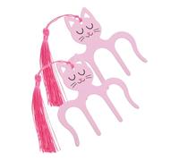 CVUTOVO Lot de 2 Pinces à Partitions en Métal Forme Chat Rose Taille Moyenne Accessoire de Piano pour Maintenir Pages de Partitions et Cahiers pour Lecture et Performance Musicale