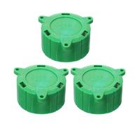 CVUTOVO Lot de 3 Caches D'attelage en Plastique Vert pour Prise Remorque 13 Pins, Protection Étanche et Ajustement pour Voiture et Remorque