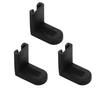 CVUTOVO Lot de 3 Crochets de Tambour en Caoutchouc Noir pour Caisse Claire, Installation Facile et Stabilité Optimale, Accessoires Percussion Batterie Classiques