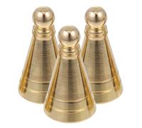 CVUTOVO Lot de 3 Moules à Cônes de Parfum en Laiton Doré, Outil DIY pour Fabrication de Parfum en Tour, Accessoire Décoratif pour Salon de Thé et Parfum D'ambiance, Compatible Brûleur