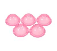 CVUTOVO Lot de 5 Bouchons Tubulaires Externes pour Hamster en Plastique Rose, Accessoires DIY pour Tubes de Cage, Extrémité de Tube pour Labyrinthe de Hamster, Compatibles Tunnels