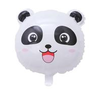 CVUTOVO Lot de 6 Set de Set de Ballons en Aluminium Forme Panda pour Décoration Anniversaire Garçon et Filles, Articles de Fête Colorés pour Activités de Fête et Anniversaires