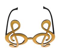 CVUTOVO Lunettes Photo Amusantes de Note de Musique en Abs Léger, Accessoire Fête Musicale Original pour Soirée Costumée et Cabine Photo, 1 Pièce, Accessoire Décoratif pour Événements