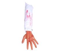 CVUTOVO Main farceuse en Latex Blanc 1PC Accessoires effrayants pour décoration Halloween et farces dans Une Chambre secrète