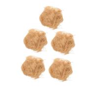 CVUTOVO Matériaux de Nidification Naturels pour Oiseaux D’extérieur - 5 Paquets de 30g de Fibres de Raphia Pur, pour Nids de Perruches et Pinsons, Garniture Douce pour Cages et