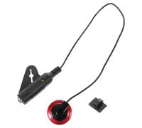 CVUTOVO Micro de Guitare Noir en Plastique Amplification et Collage, Adapté pour Erhu et Mandoline, pour Scène et École