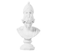 CVUTOVO Mini Statue AthéNa en PlâTre Buste Grec Classique Sculpture DéCorative IntéRieure pour Maison Bureau Cadeau Artistique Mythologie Grecque
