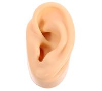CVUTOVO Modèle d'oreille Humaine Réaliste et Délicate, Résistant aux Dommages en Silicone Souple, Oreille Gauche pour Blagues et Apprentissage de L'anatomie