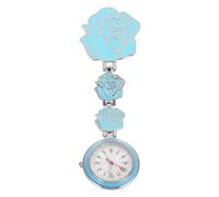 CVUTOVO Montre de Poche D'infirmière Suspendue Bleue Ronde en Métal pour
