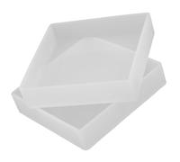 CVUTOVO Moule Silicone Carré en Silicone Résistant la Température, Lot de 2 Pièces pour Création de Plateaux en Résine Époxy et Décoration Moderne