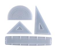 CVUTOVO Moules pour Résine Époxy en Silicone, 1 Set, Forme Triangle et Angle Droit, Réutilisables, pour Dessin