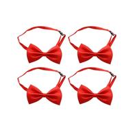CVUTOVO Nœud de Remise de Diplôme en Polyester 4 Pièces Rouge Réglable