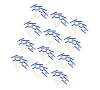 CVUTOVO Pics à Gâteau Drapeau Israël 200 Pièces - Décorations pour Desserts de Fête, Cure-Dents Décoratifs Colorés pour Gâteau, Accessoires pour Anniversaire et Événement Festif