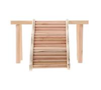 CVUTOVO Plateforme en Bois Design Robuste Multifonctionnelle d'amusement et Repos Échelle pour Cage pour Hamster Nain et Cochon d'Inde pour Petits Animaux