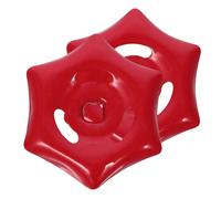 CVUTOVO Poignée de Robinet en Fer Rouge 6mm X 6mm pour Vanne D'arrêt et Vanne à Guillotine, Connexion Stable, Adaptable pour Diverses Industries, Lot de 2 Pièces