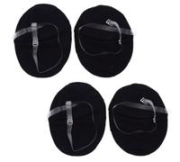 CVUTOVO Polyester 2 Paires de Coussinets Anti-transpiration Noirs Résistants à L'usure et Absorbants pour Aisselles pour Fête Estivale et Vêtements Premiers Couches