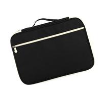 CVUTOVO Porte-documents Étanche en Tissu Oxford Noir, Organisateur Portable pour Documents A4, pour Voyage D'affaires et Bureau, Paquet à Fermeture Éclair Unisexe