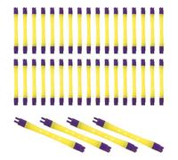 CVUTOVO Professional Perm Rods 40pcs for Long Short Hair, Plastic Cold Wave Perm Rods, 7mm Dual Ends and 5mm Narrow Middle, Quick Styling, Salon Grade Set for Home DIY Styling