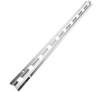 CVUTOVO Rails Métalliques pour Rideaux à Lanières 45 Cm Galvanisés, Supports Autobloquants en Fer Robustes pour Quincaillerie de Porte-Rideau, Fixation Stable et Réglable pour