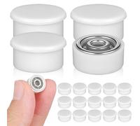 CVUTOVO Roulements Rotatifs en Plastique Blanc Axe Rotatif Compatible 40 Pièces Accessoire Créatif DIY pour Nail Art 3d pour Décoration D'ongles et Bijoux
