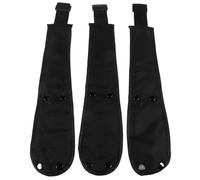 CVUTOVO Sangle de Sécurité pour Poussette Bébé en Tissu Oxford Noir, Lot de 3 Pièces, Protection Stable et Fiable pour Poussette, Accessoire Indispensable pour Promenade
