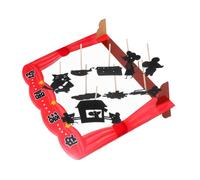 CVUTOVO Set DIY Marionnettes à Ombres Chinoises pour Garçon Fille Kit Théâtre Éducatif et Créatif pour Jeux Interaction Familiale Matériel Traditionnel pour Apprentissage Préscolaire et