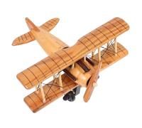 CVUTOVO Statue Avion Figurine Vintage Décoration Intérieure Modèle Avion pour Collectionneurs Exposition De Bureau
