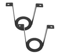 CVUTOVO Support de Lampe Chauffante Angle Réglable pour Reptiles en Métal Noir, Compatible Lot de 2 Pièces pour L'éclairage de Bain de Soleil pour Terrariums et Aquariums