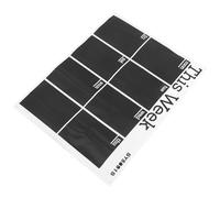 CVUTOVO Tableau de Planification Mural Noir Autocollant en Pvc Amovible et Facile à Coller pour Bureau, École ou Réfrigérateur, pour Organiser la Semaine