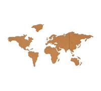 CVUTOVO Tableau en Liège Autocollant Carte du Monde de Carte pour Décoration Murale, pour Café ou Salle de Réunion, Panneau Photo et Mur en Liège Naturel